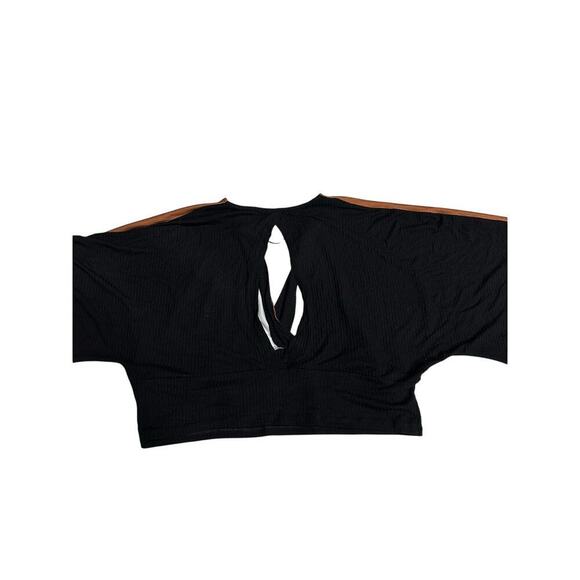 Blue steel Women’s Top Cropped Kimono Sleeves open back XL Retro Y2K Hippie Boho - Picture 5 of 9